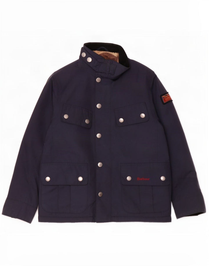 Kurtka chłopięca Barbour Racer 6-7 lat, mała, granatowa, poliestrowa