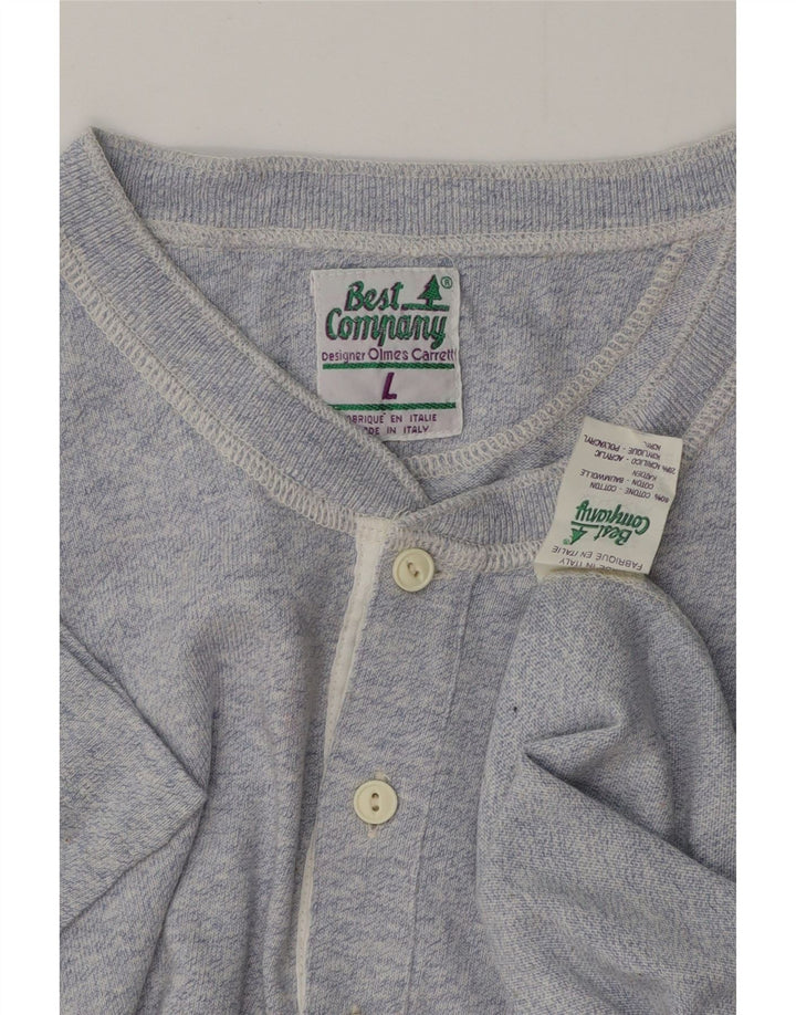 Męska koszulka polo BEST COMPANY, duża, niebieska, bawełniana