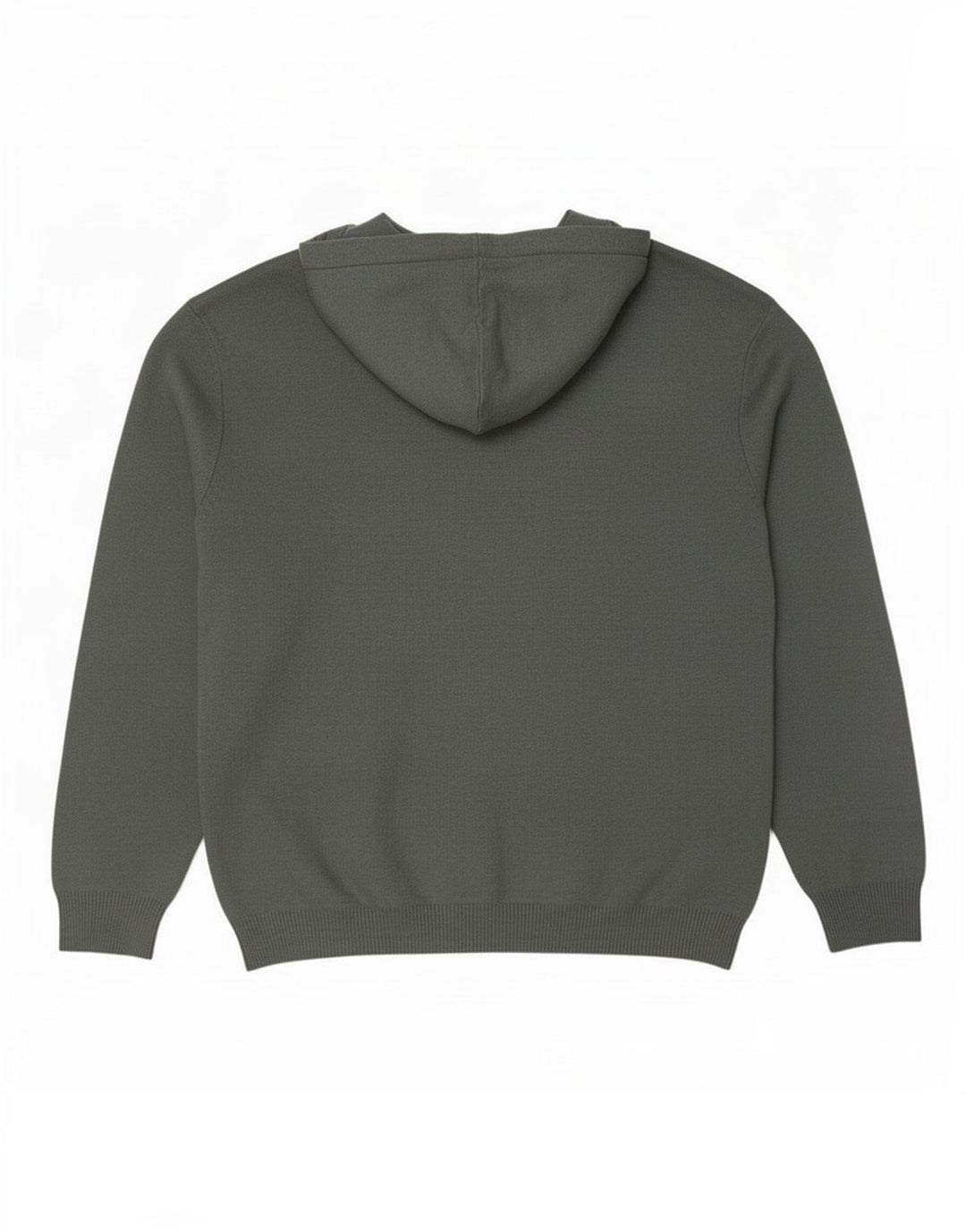 Męski sweter z kapturem Zara, duży, szary, wiskoza