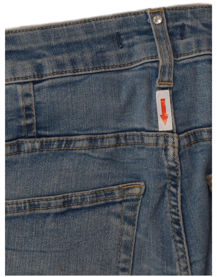 Damskie jeansy skinny Liu Jo W28 L27 Niebieskie geometryczne