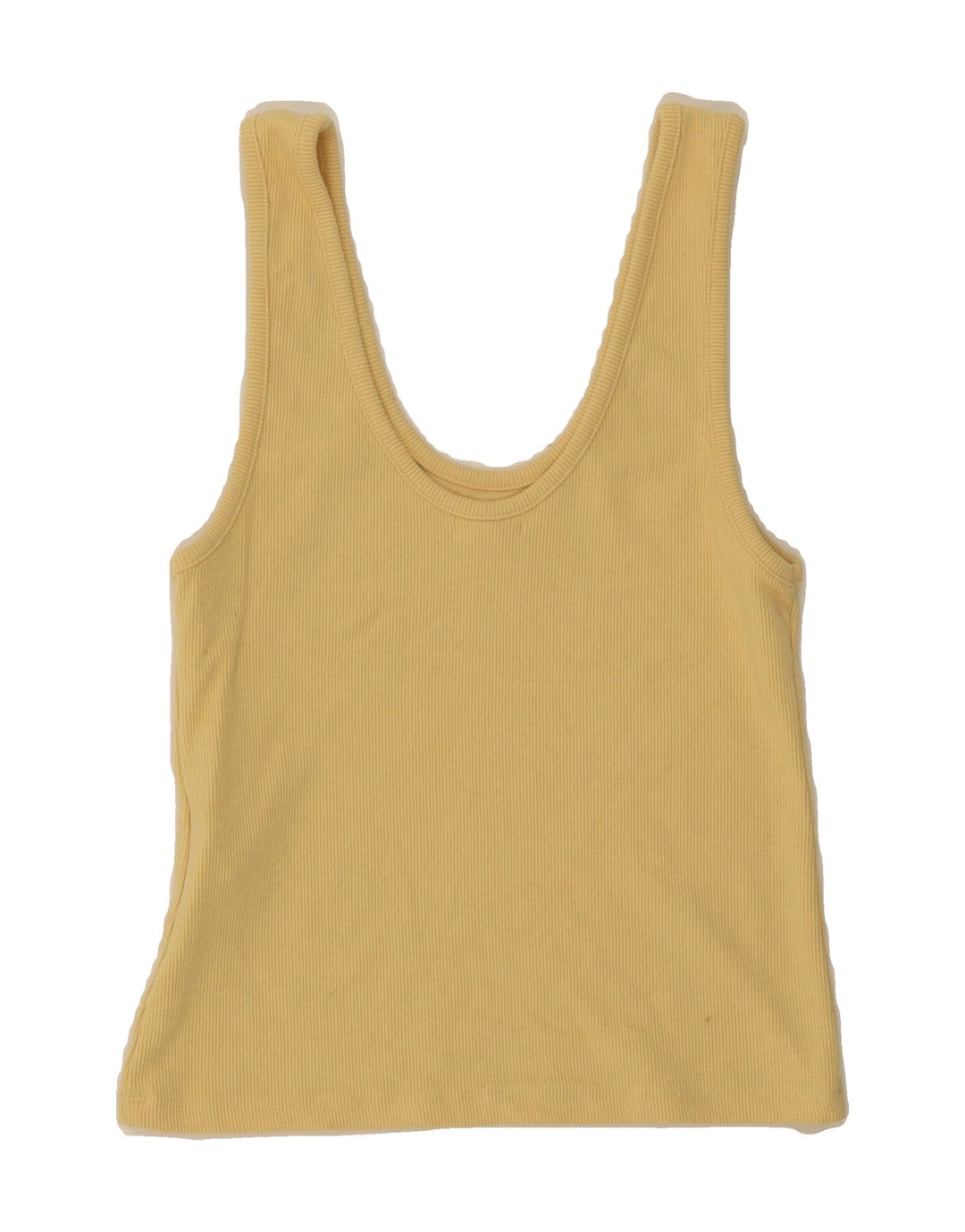 BILLABONG Womens Sleeveless Crop Top UK 14 Large Yellow Polyester Vintage Billabong and Second-Hand Billabong from Messina Hembry 