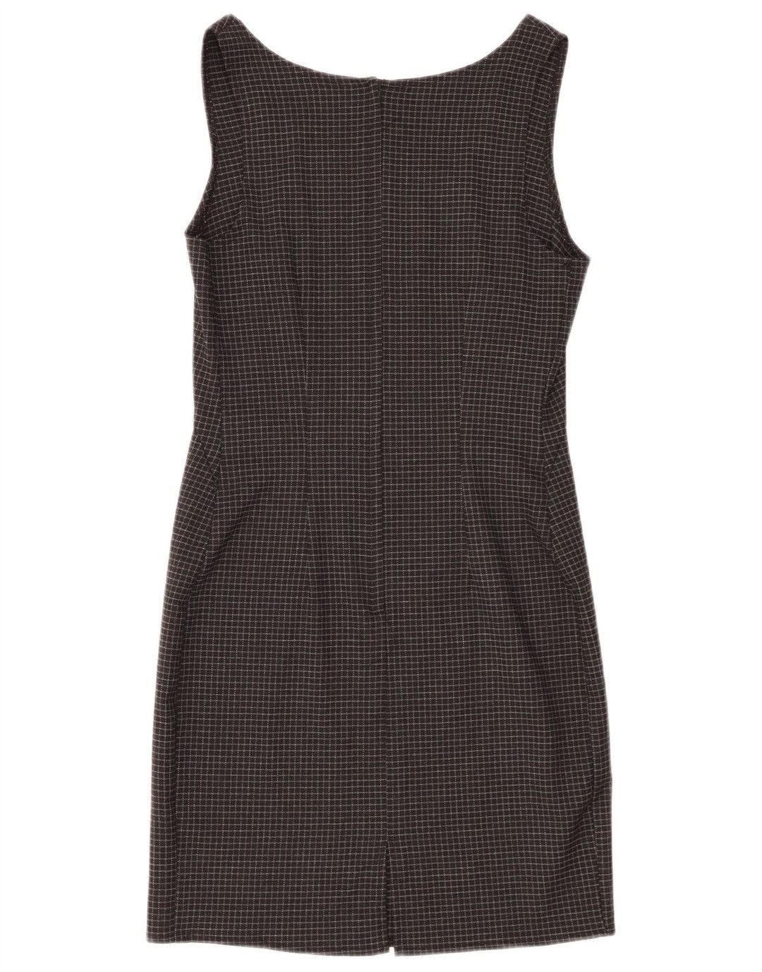 HENNES Womens Sheath Dress EU 36 Small Black Check Polyester