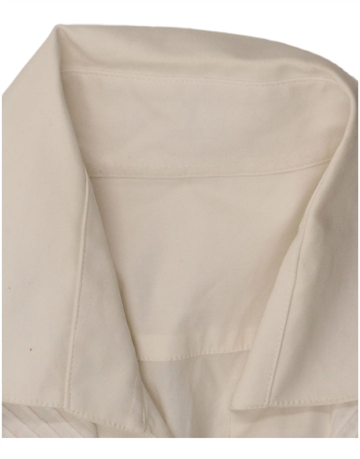 Koszula damska Vintage UK 14 Średnia biała bawełna