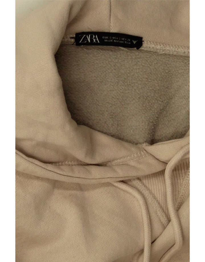 Damski sweter oversize z kapturem Zara UK 10 Small Beige