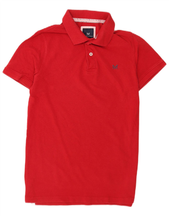 Crew Clothing Męska koszulka polo, mała, czerwona, bawełniana