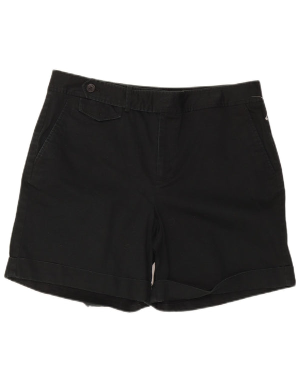 Damskie spodenki chino Ralph Lauren z wysokim stanem US 14 XL W36, czarna bawełna