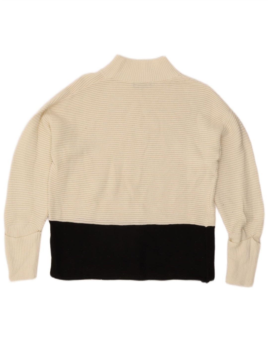 Marks & Spencer Damski sweter z golfem UK 12, średni złamanej bieli