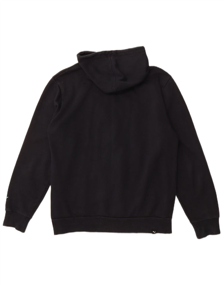 Męski sweter z kapturem i zamkiem błyskawicznym PUMA, średni granatowy, bawełniany