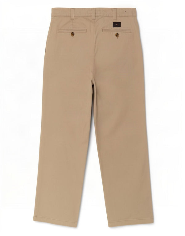 Męskie proste spodnie chino Tommy Hilfiger W34 L26 beżowa bawełna