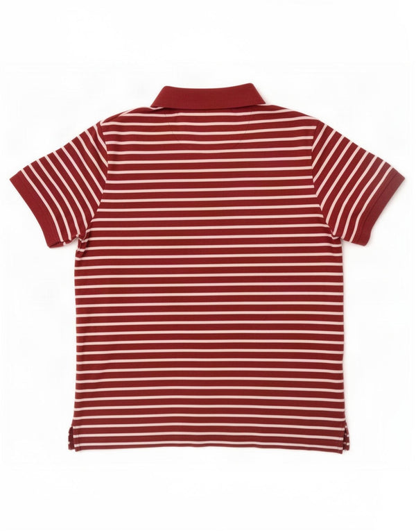 Męska koszulka polo Lyle & Scott 2XL, bordowa, bawełniana w paski