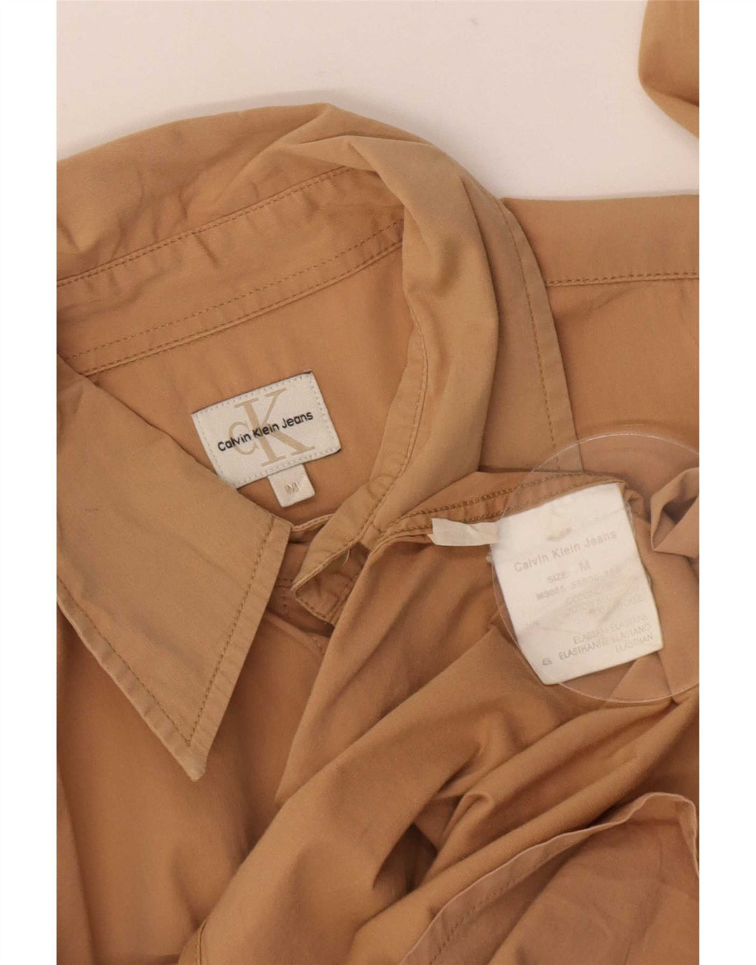 Koszula męska Calvin Klein Jeans w kolorze średniego beżu, bawełniana