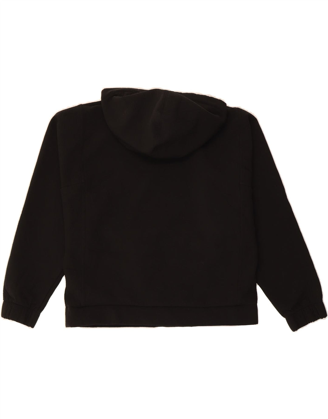 REEBOK Womens Hoodie Jumper UK 16/18 Large Black Polyester Vintage Reebok and Second-Hand Reebok from Messina Hembry 