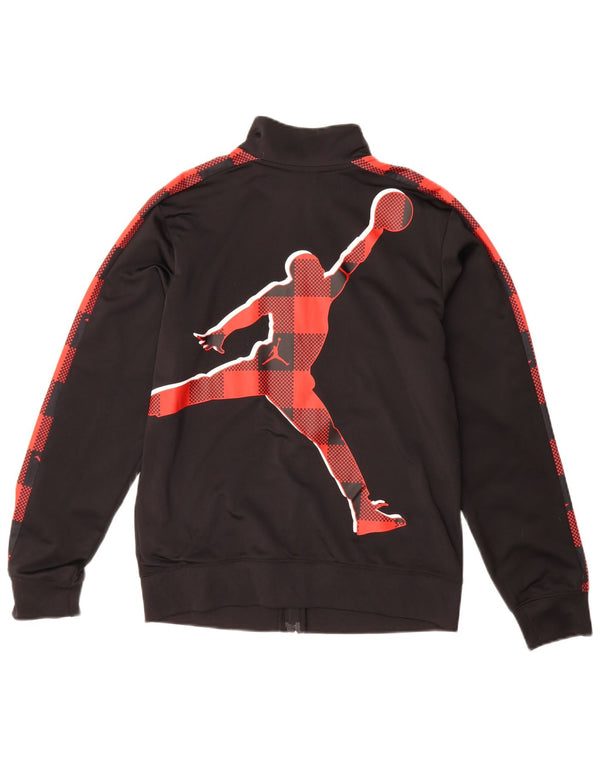 Chłopięca bluza dresowa z grafiką Jordan 13-14 lat XL, czarna, z blokami kolorów