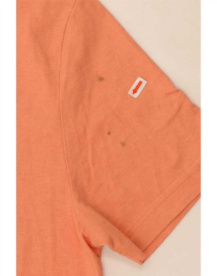 Męski T-shirt z grafiką Pingwin, duży, pomarańczowy, bawełniany