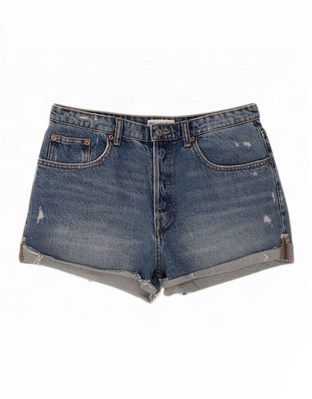 Damskie spodenki jeansowe Zara w trudnej sytuacji EU 40 średnie W30 niebieskie