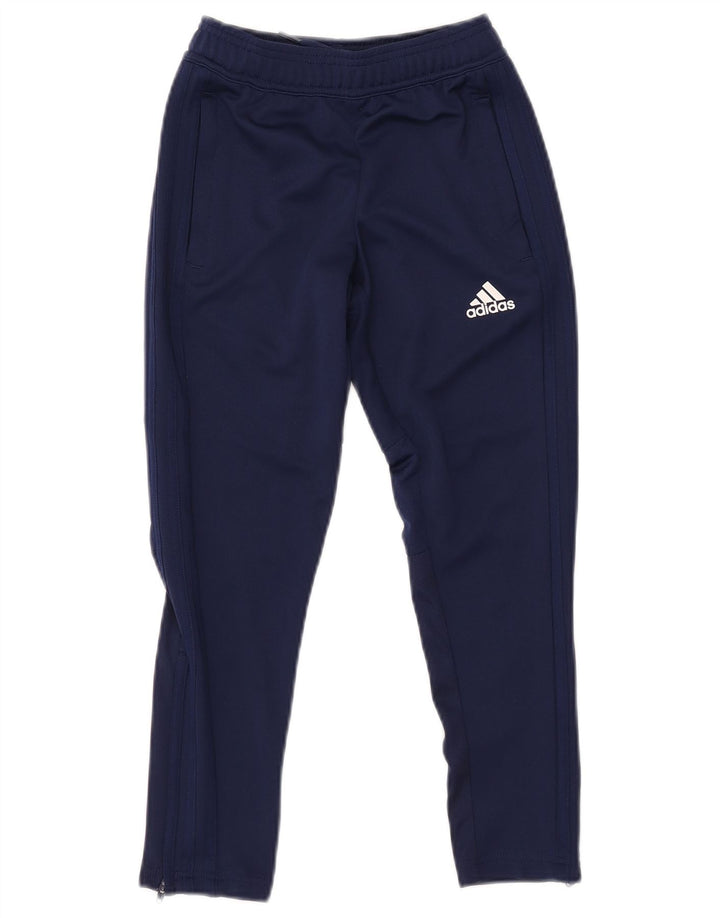Chłopięce spodnie dresowe ADIDAS Climacool 7-8 lat, granatowe, poliestrowe