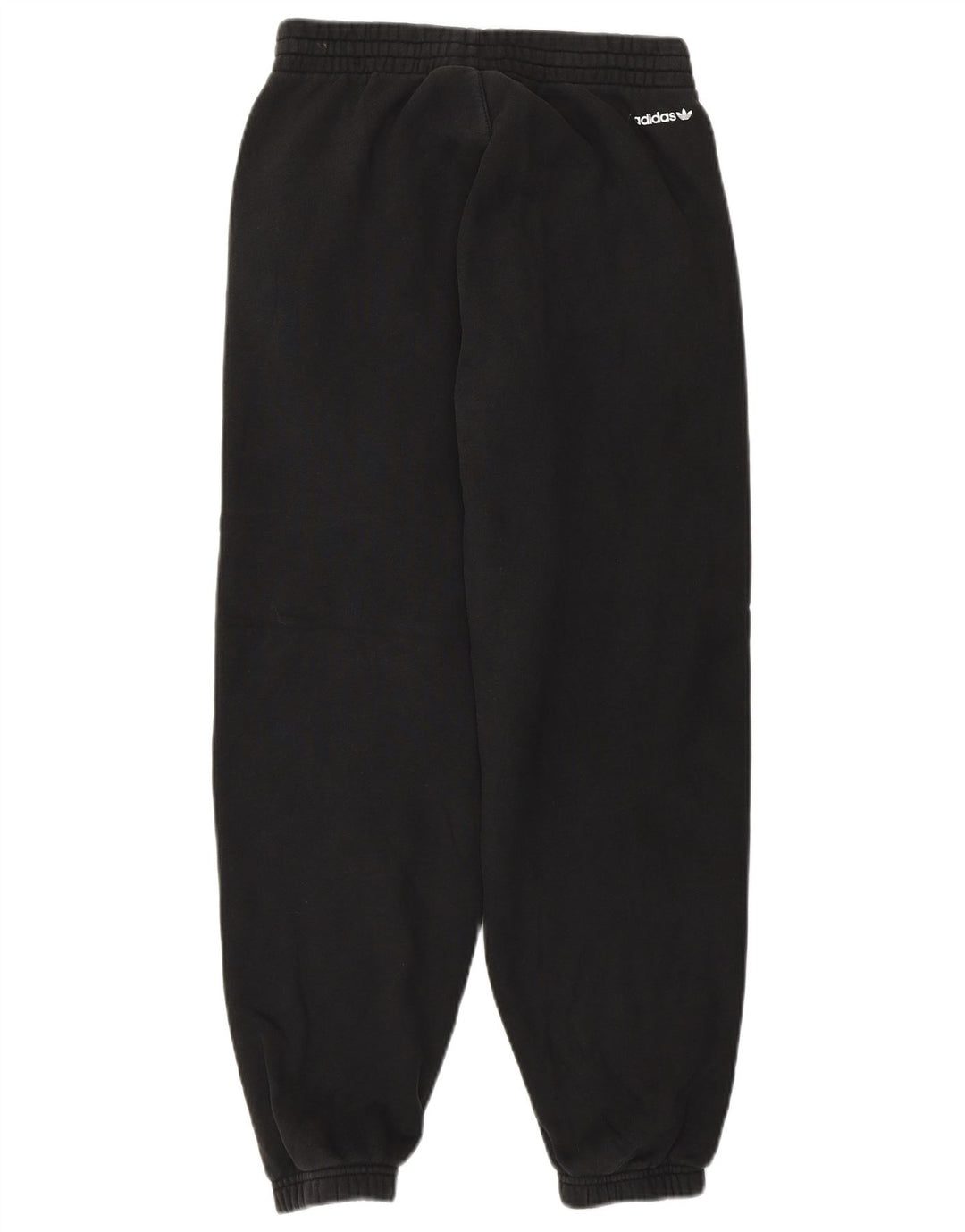 Damskie spodnie dresowe ADIDAS z grafiką Joggers UK 8, małe, czarne, bawełniane