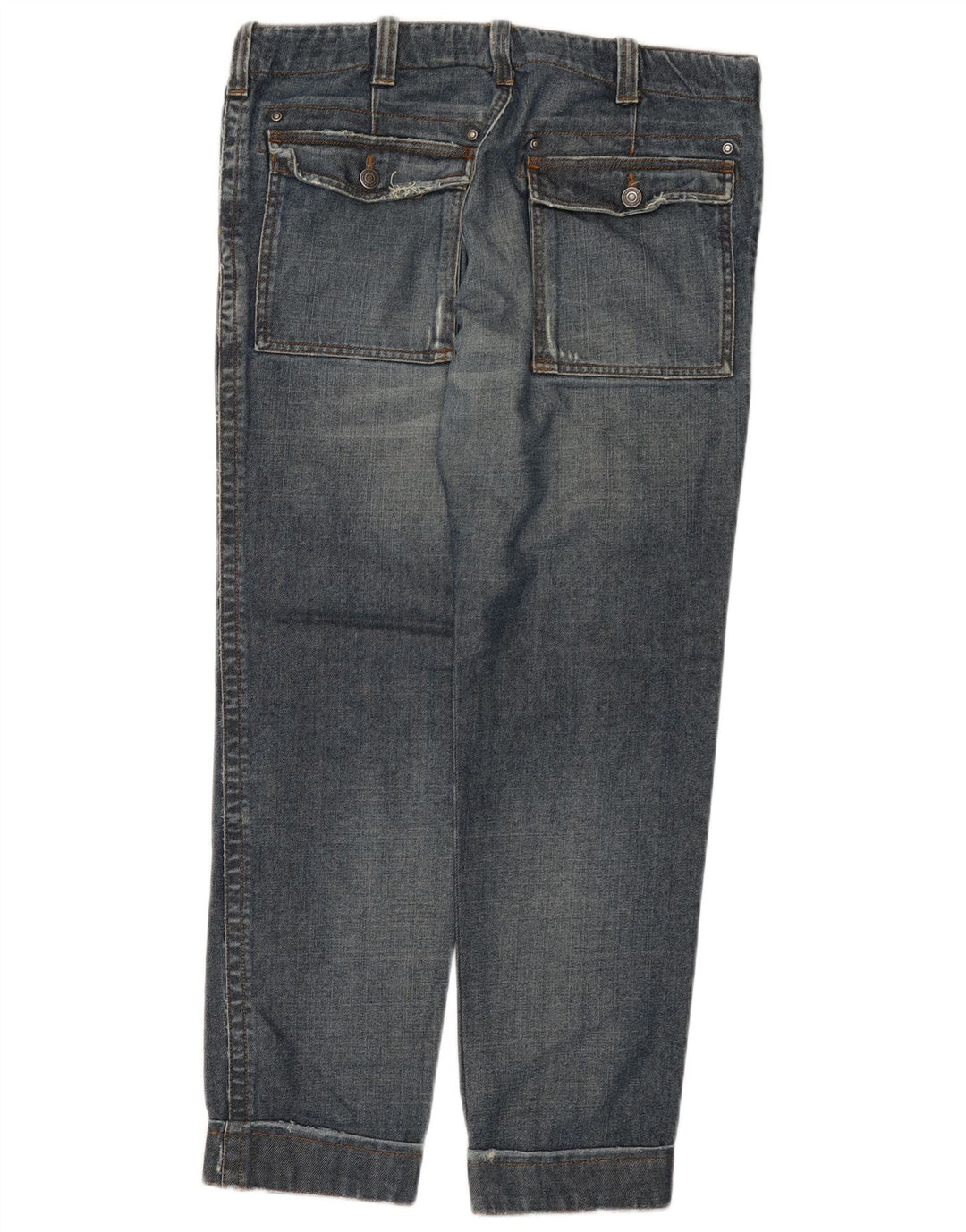 Męskie proste dżinsy Calvin Klein W36 L29 Niebieski Tencel