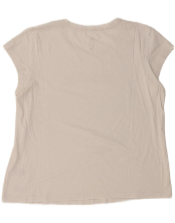 Damska koszulka graficzna Adidas Top UK 20/22 XL Biała bawełna