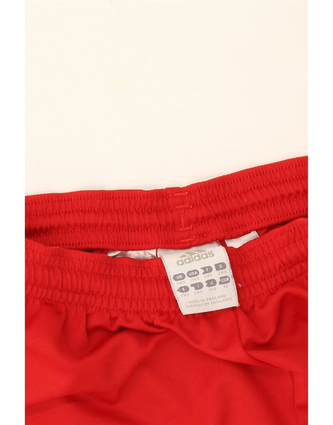 ADIDAS Boys Climalite Sport Shorts 9-10 Years 2XS Red Polyester Vintage Adidas and Second-Hand Adidas from Messina Hembry 