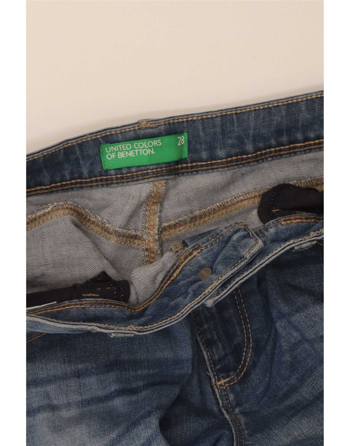Jeansy damskie Benetton W28 L32 niebieskie