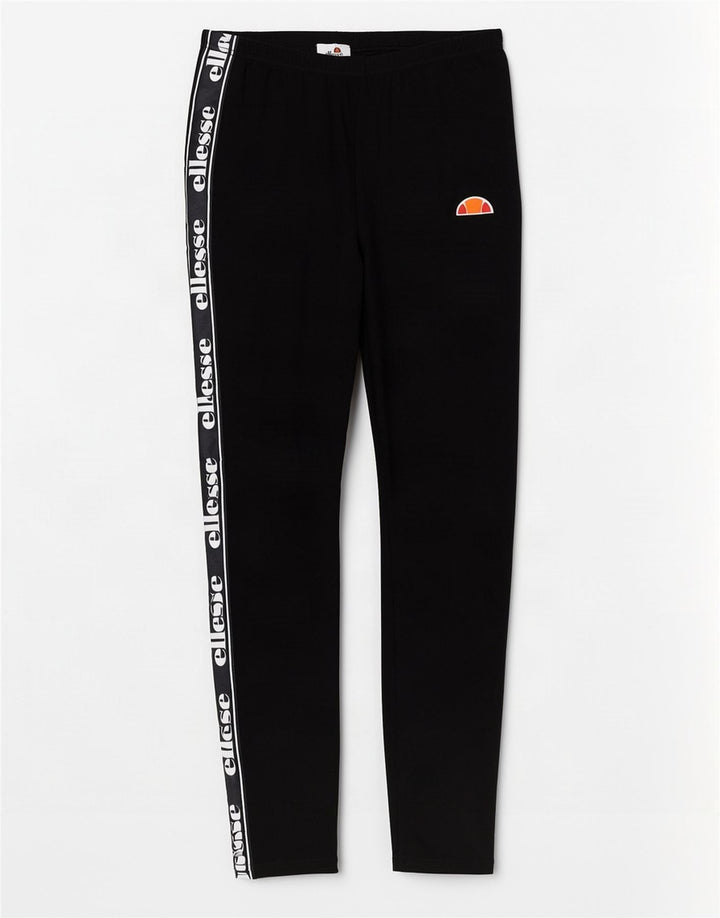 Damskie legginsy graficzne Ellesse UK 12, średnie, czarne, bawełniane