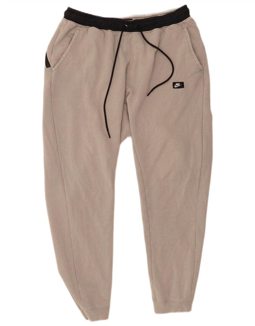 Męskie spodnie dresowe NIKE, duże, szare, bawełniane