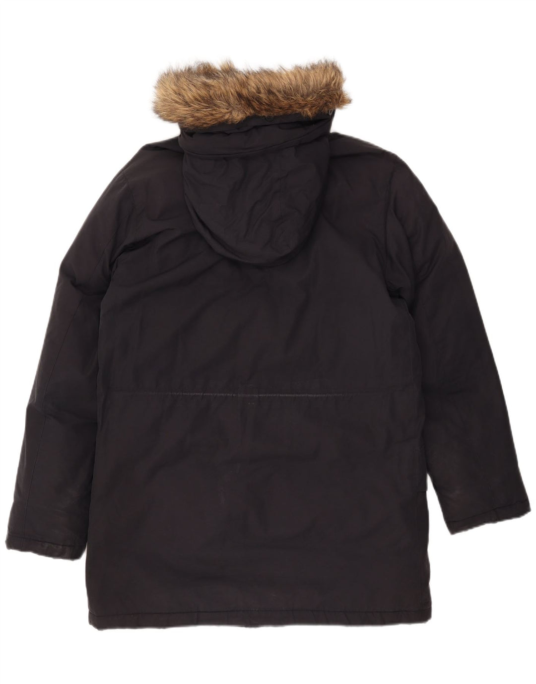 Męska kurtka parka z kapturem FRED PERRY UK 36, mała, czarna, bawełniana