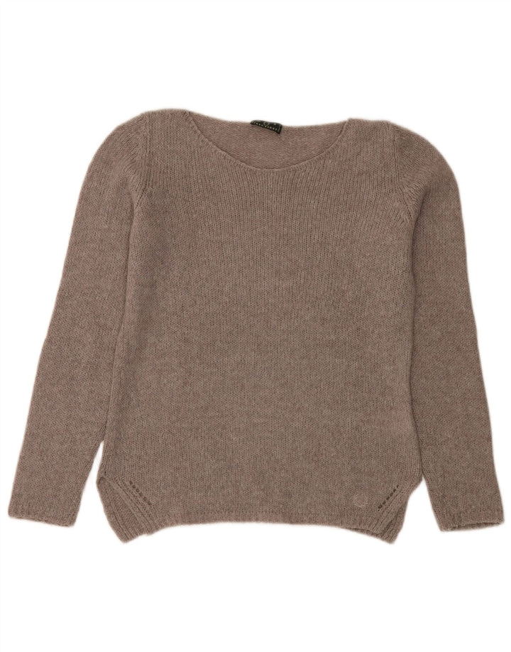 Damski sweter Fred Perry z dekoltem w łódkę UK 10 Small Szary poliamid