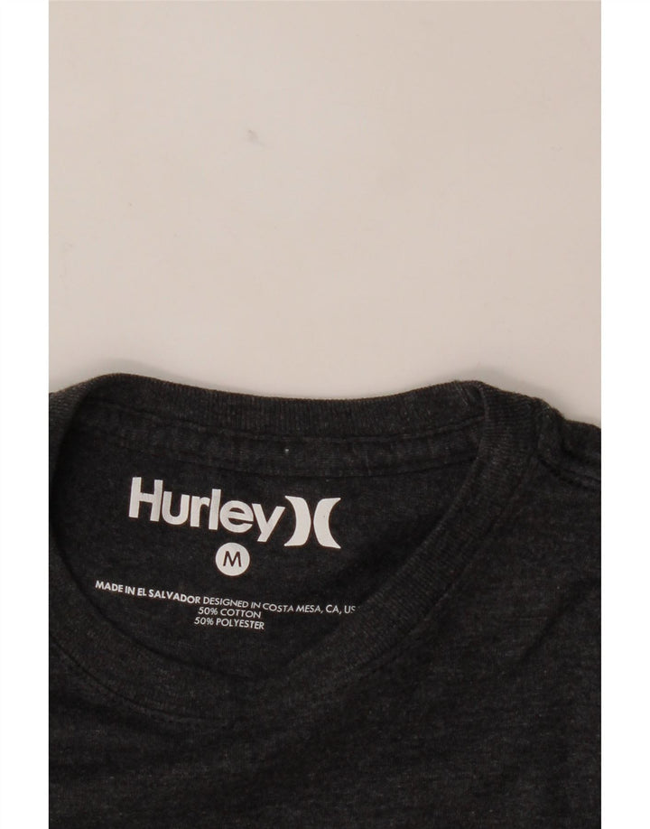 HURLEY Boys Graphic T-Shirt Top 10-11 Years Medium Grey Cotton Vintage Hurley and Second-Hand Hurley from Messina Hembry 