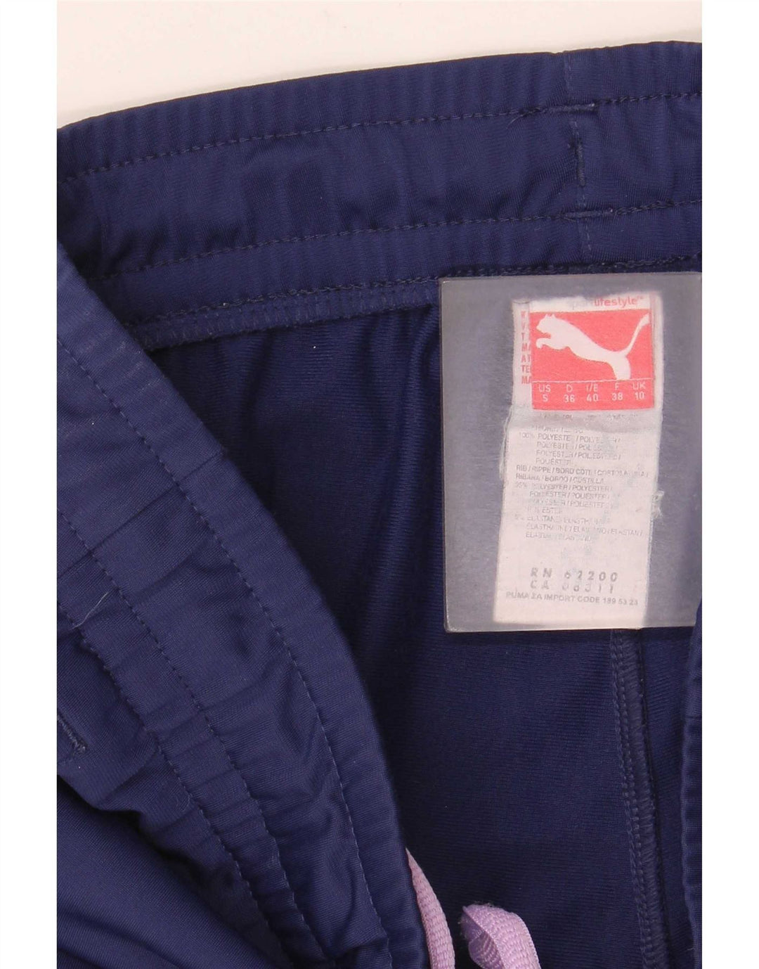 Damskie spodnie dresowe Puma Joggers UK 10, małe, granatowe, poliestrowe