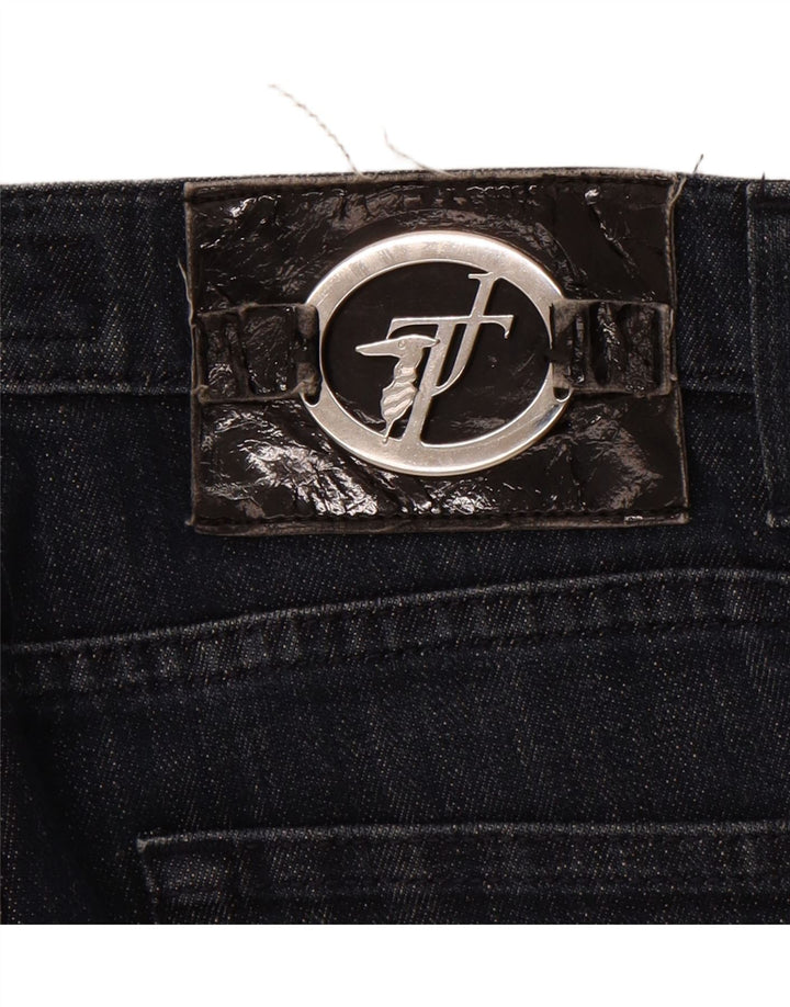 TRUSSARDI Womens Slim Jeans W27 L32 Navy Blue Cotton