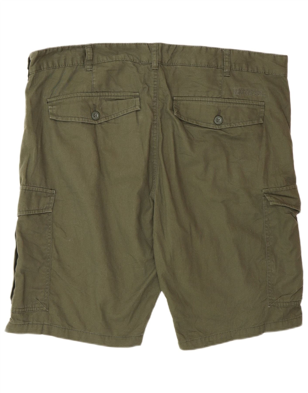 Męskie spodenki cargo Mountain Warehouse W40 XL, zielone, bawełniane