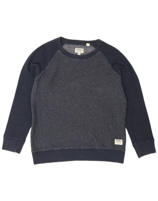 Damska bluza dresowa Jack Wills UK 12, średnia, granatowa, nakrapiana bawełna