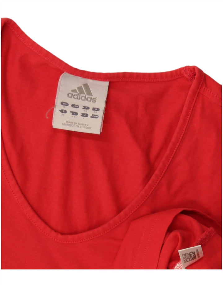 Damska koszulka graficzna Adidas Top UK 12 Medium Red