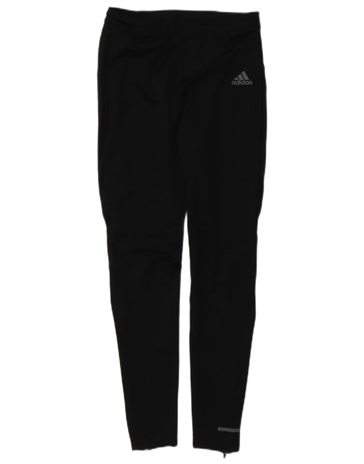Damskie legginsy Adidas Aeroready UK 12, średni czarny poliester