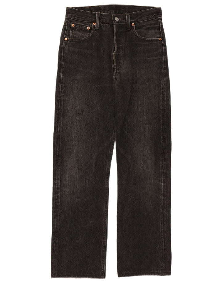 Damskie proste dżinsy Levi's W28 L28 Czarna bawełna