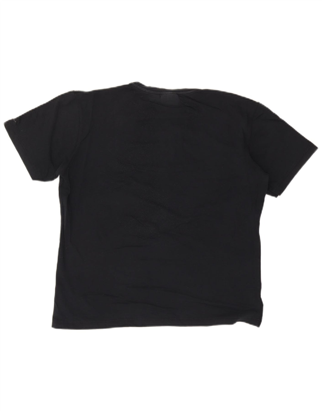 Męska koszulka z grafiką TRUSSARDI JEANS, średnia, czarna bawełna