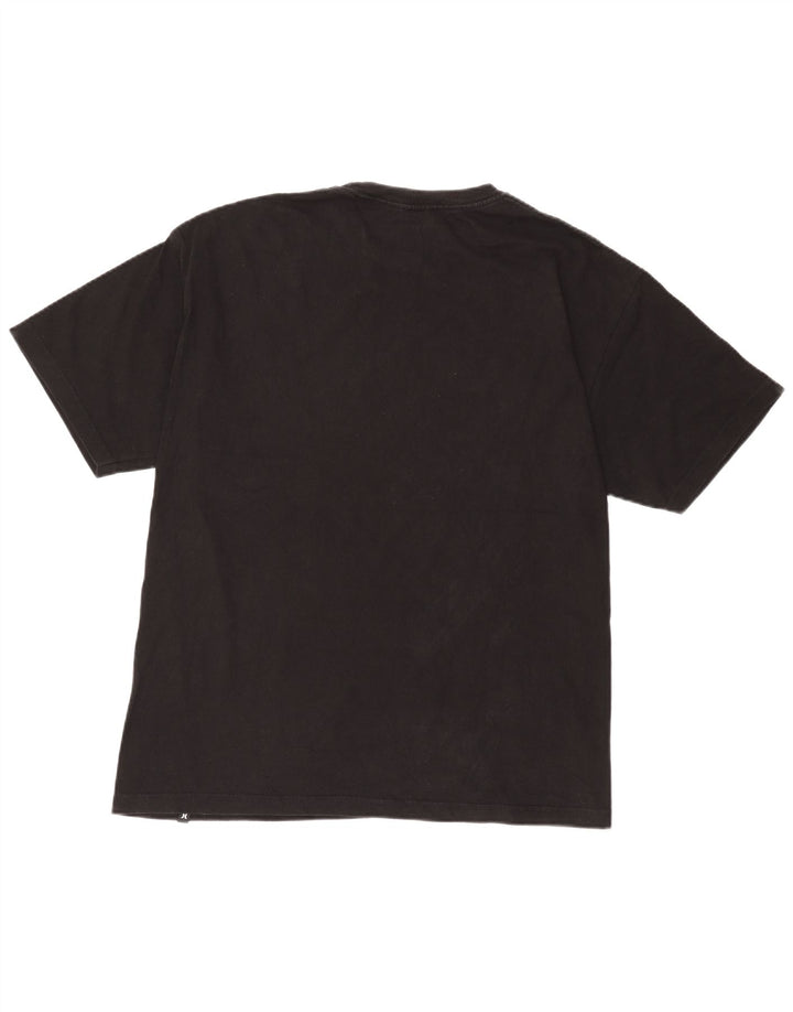 Męski T-shirt z grafiką Hurley, duży, czarny