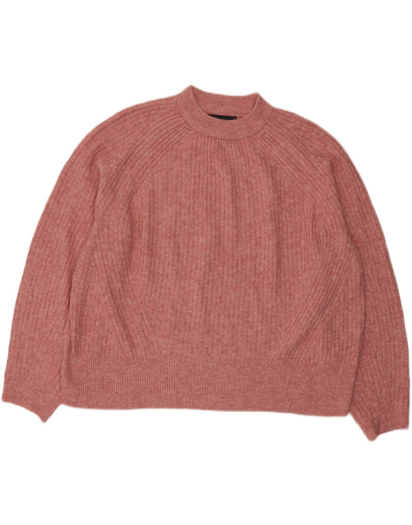 Marks & Spencer Damski sweter z okrągłym dekoltem, UK 18 XL, różowy
