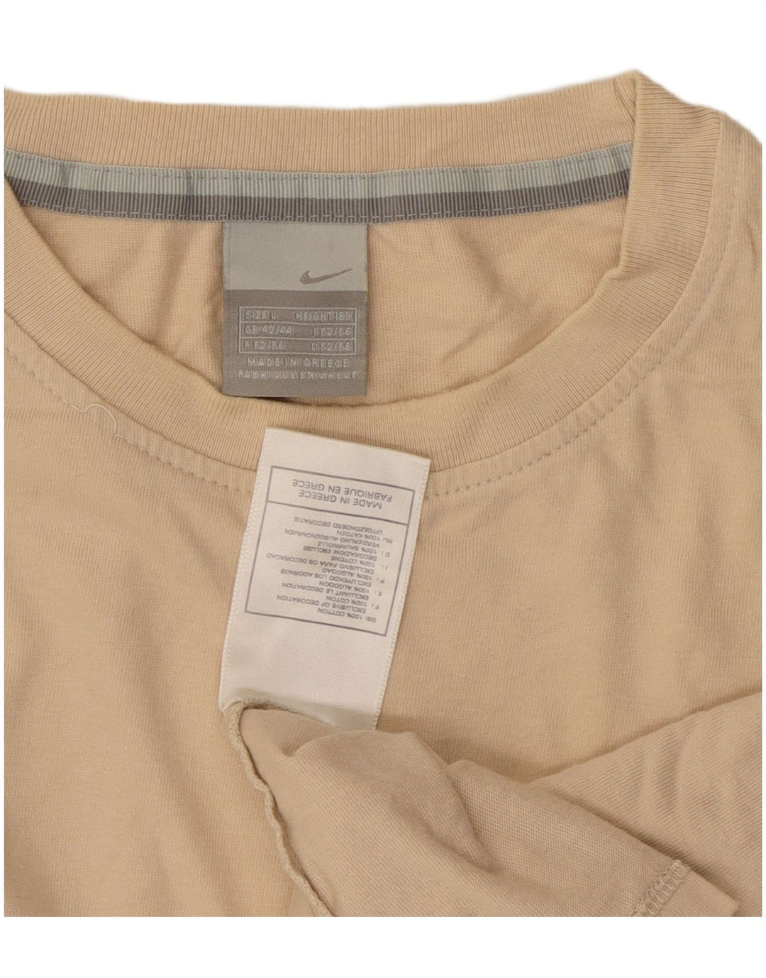 T-shirt męski Nike Top UK 42/44, duży, beżowy, bawełniany