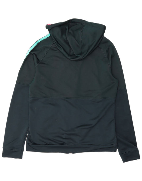 Damski sweter z kapturem i zamkiem Adidas UK 12/14 Średni granatowy poliester
