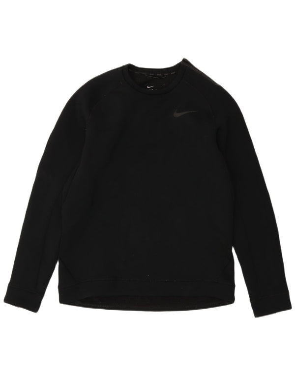 Nike Mens Therma-Fit Sweatshirt Jumper Large Black Polyester