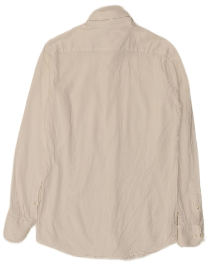 Koszula męska Massimo Dutti rozmiar 39, średnia, biała, bawełniana
