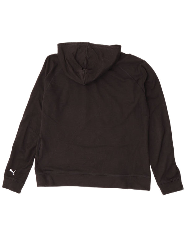 Damska bluza z kapturem Puma z grafiką UK 16, duża czarna