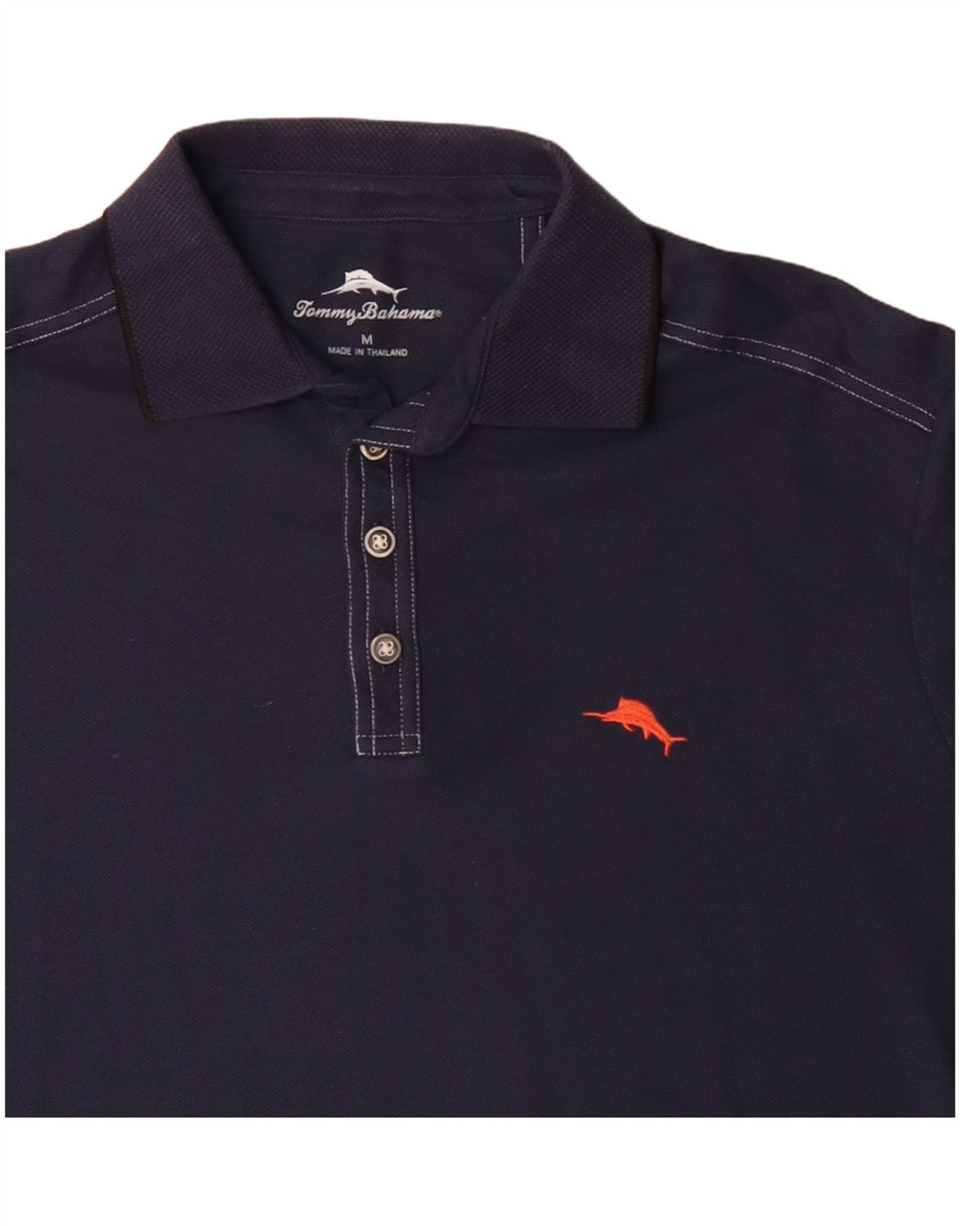Męska koszulka polo TOMMY BAHAMA, średnia, granatowa, bawełniana