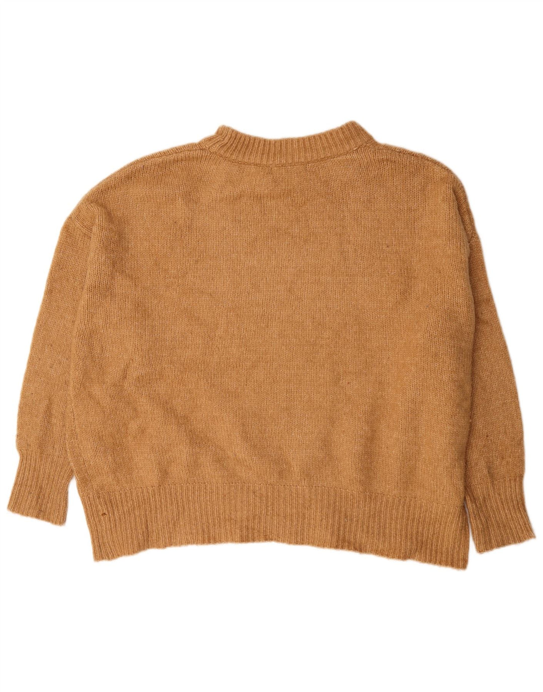 Damski sweter oversize z golfem Zara UK 10 Small Beżowy Akryl