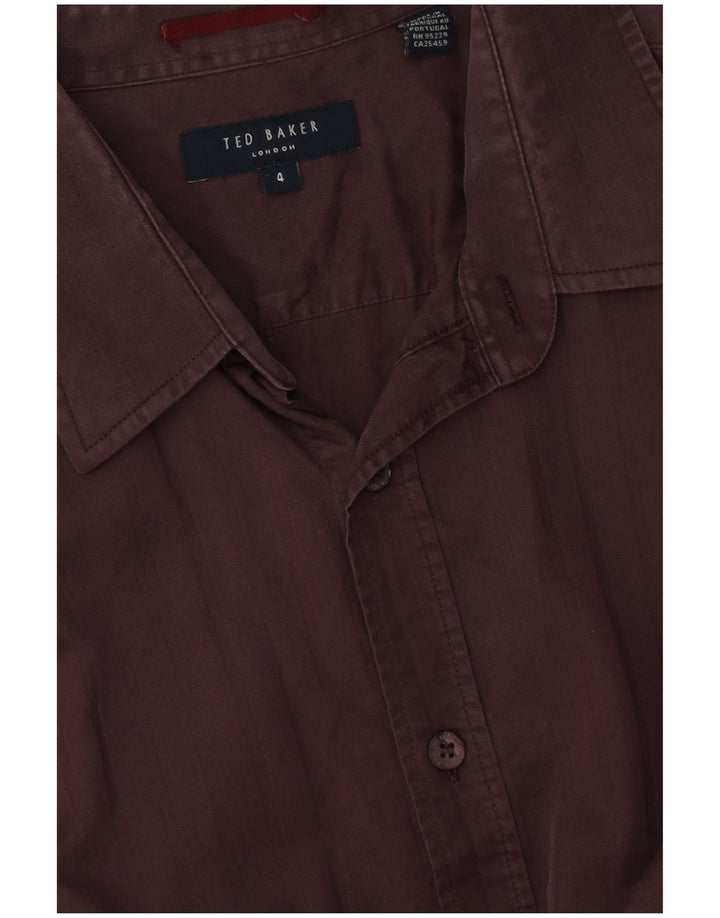 Koszula męska TED BAKER, rozmiar 4, duża, bordowa