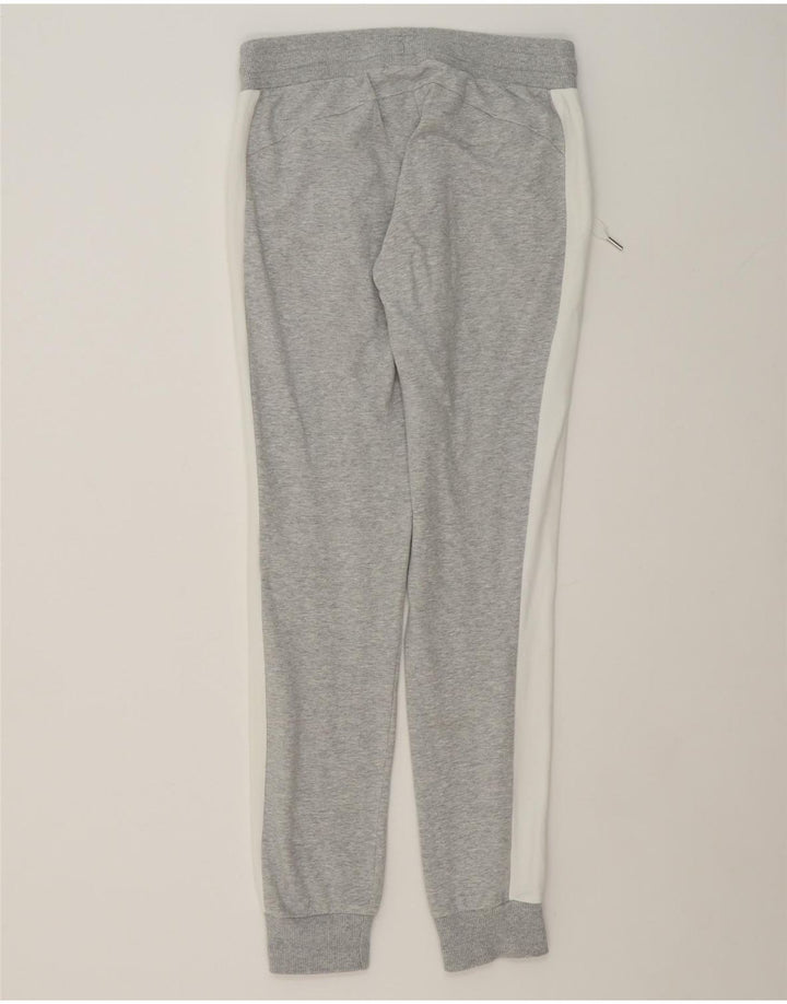 PUMA Womens Tracksuit Trousers Joggers UK 12 Medium  Grey Colourblock Vintage Puma and Second-Hand Puma from Messina Hembry 