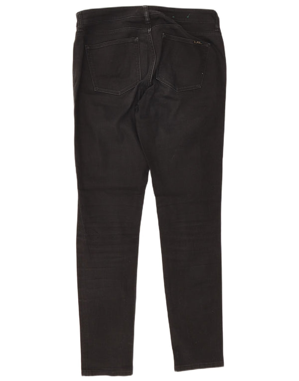 Damskie jeansy slim fit Ralph Lauren US 8 Medium W33 L31 Czarna bawełna